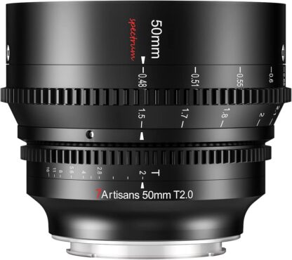 7ARTISANS CINEMA VISION 50mm T2.0 SONY E BD