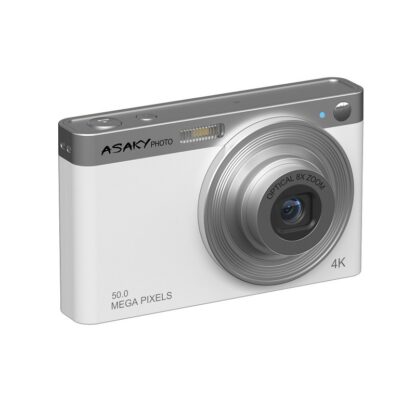 ASAKY PHOTO DIGITAL CAMERA ROCKET D-8 50MP 2,8 IPS TFT OPTICAL ZOOM 8X WHITE BD