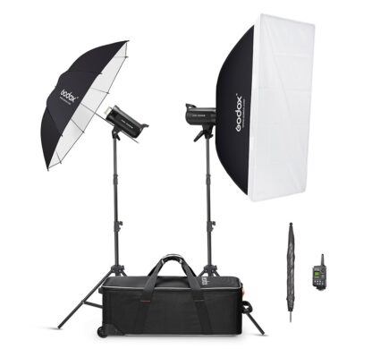 GODOX KIT FLASH MONOTORCIA SK-400E-II 400 W/SEC - NG 65 CON LAMPADA PILOTA A LED BD