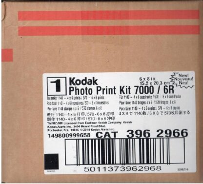 KODAK PHOTO RIBBON+CARTA 6R 10X15/15X20 (1140) APEX 7000 MEDIA BD