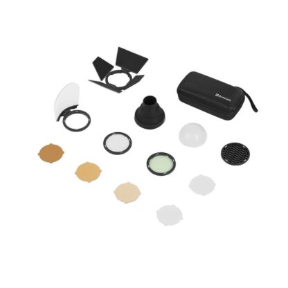 Quadralite Reporter 200 TTL Round Head Accessory Kit BD