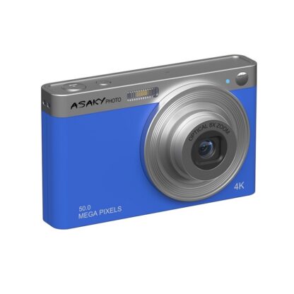 ASAKY PHOTO DIGITAL CAMERA ROCKET D-8 50MP 2,8 IPS TFT OPTICAL ZOOM 8X BLUE BD