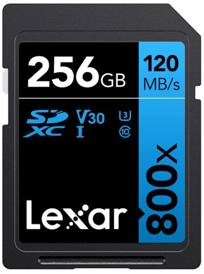 LEXAR 256GB 800x SDXC BD