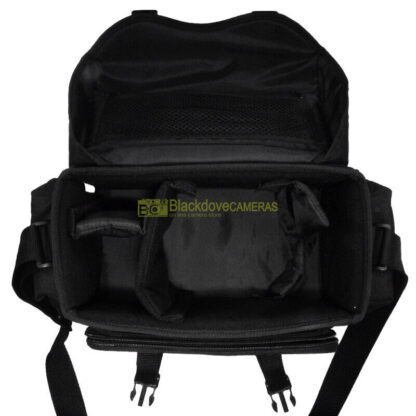 Borsa a tracolla nera per attrezzatura fotografica Nikon cm 14x16x28 Camera bag - immagine 4