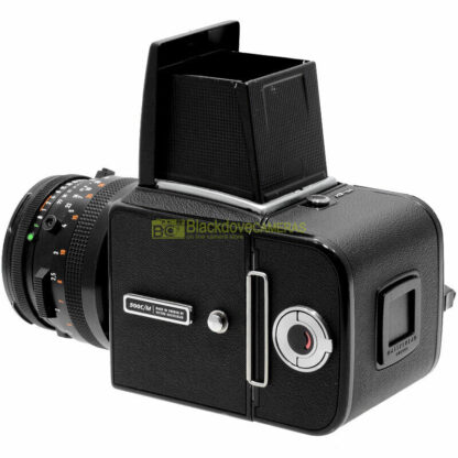 Hasselblad 500 C/M Black con Carl Zeiss CF Planar 100mm f3,5. Fotocamera 6x6. - immagine 5