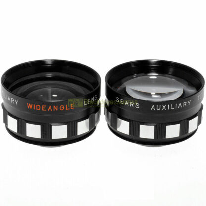 Telephoto & Wide-Angle lens setfor Sears SL-9 camera. Kit aggiuntivi ottici. - immagine 3