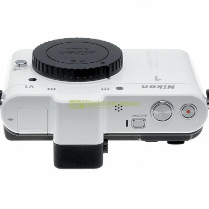 Fotocamera Nikon 1 V1 body white fotocamera digitale mirrorless con mirino. - immagine 5