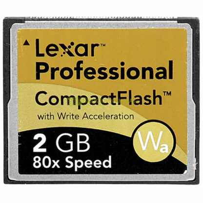 Scheda di memoria compact flash Lexar Professional 80x Wa 2Gb. Memory Card. CF. - immagine 3