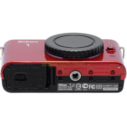 Fotocamera Nikon 1 J1 red body fotocamera digitale mirrorless. J-1 Rossa. - immagine 7