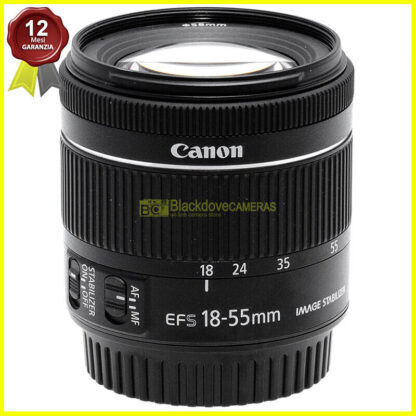 Canon EF-S 18/55mm f4-5,6 IS STM. Obiettivo autofocus per fotocamere digitali DX