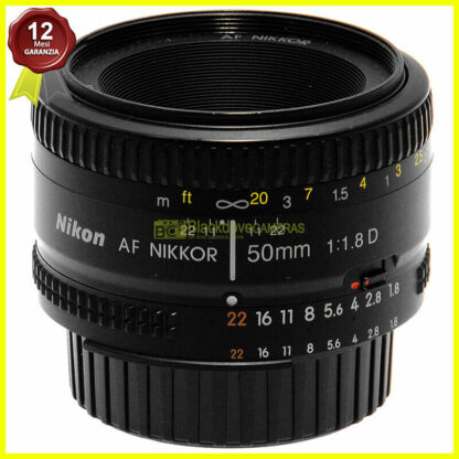 Obiettivo Nikon AF-D Nikkor 50mm f1,8 full frame per fotocamere reflex FX e DX