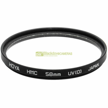 58mm. Filtro UV (0) HMC Hoya a vite M58. Ultraviolet lens filter. - immagine 3