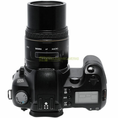 Canon EOS D60 fotocamera con obiettivo Sigma 50mm f2,8 Macro Digital Closeup kit - immagine 8