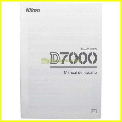 Nikon D7000 Camara Digital Manual del usuario. User guide - Español