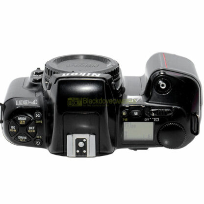 Nikon F601 fotocamera reflex autofocus a pellicola usata. F-601 black body. - immagine 5