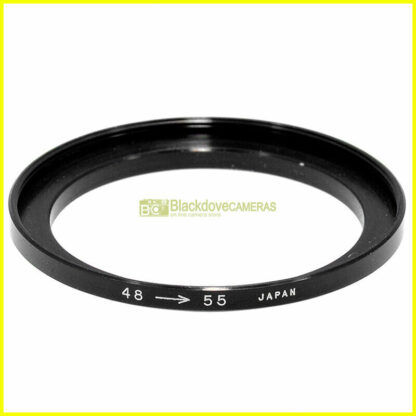 Adattatore step up 48/55mm per filtri M55 su obiettivi diametro 48. Adapter