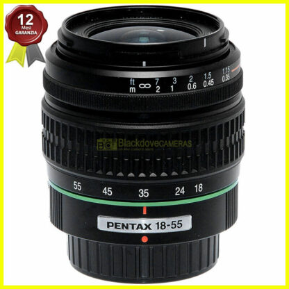 Pentax AF 18/55mm f3,5-5,6 II Obiettivo autofocus per fotocamere digitali.