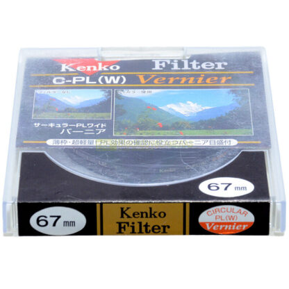 67mm Filtro polarizzatore circolare Slim Kenko Vernier per obiettivi M67 C-PL W - immagine 4