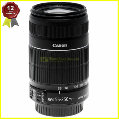 Canon EF-S 55/250mm f4-5,6 IS II Obiettivo zoom AF per fotocamere digitali APS-C