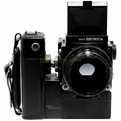 Zenza Bronica ETR 6x4,5 con Zenzanon 75mm. f2,8, magazzino, motore, pozzetto - immagine 3