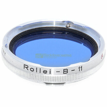 Filtro Blu Rollei B-11 per fotocamere Rolleiflex, innesto Bay I. Con custodia. - immagine 3