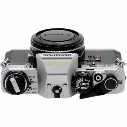 Olympus OM10 body silver. Fotocamera reflex automatica a pellicola OM-10 argento - immagine 5