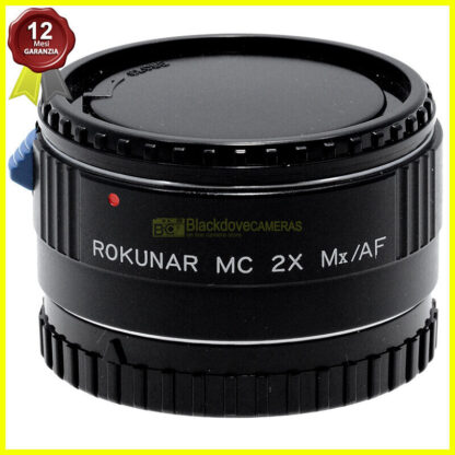 Rokunar MX AF 2x Tele Converter moltiplicatore di focale A-Mount Sony - Minolta.