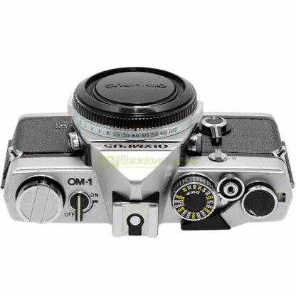 Olympus OM-1 body silver. Fotocamera reflex meccanica a pellicola. Revisionata! - immagine 5